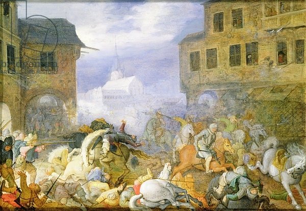 Street Battle in the Malostranske Namesti at Prague, 15th February 1611, dated 1611