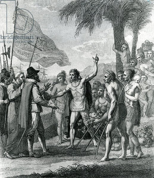 An Indian Cacique of the island of Cuba addressing Columbus concerning a future state, 1794