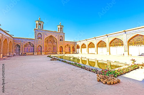 Насир аль-Мульк мечеть в Ширазе, Иран.