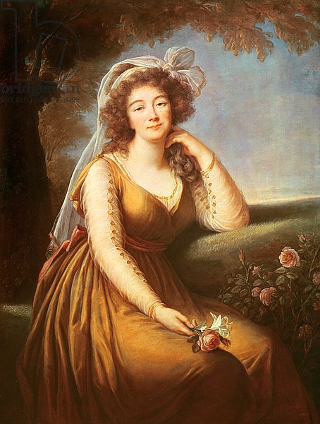 Comtesse du Barry, holding a rose