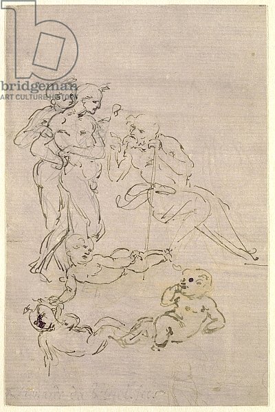 Figural Study for the Adoration of the Magi, c.1481