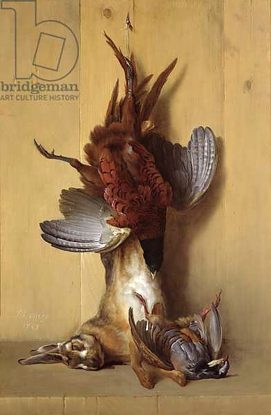 Still Life with a Hare, a Pheasant and a Red Partridge, 1753
