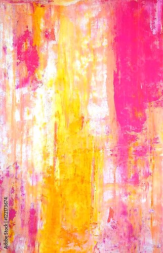 Розово-желтая абстракция