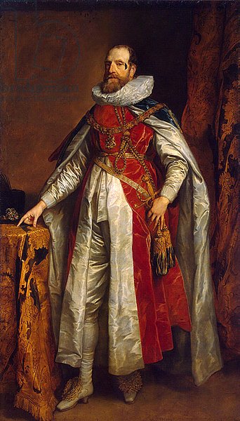 Portrait of Henry Danvers, 1st Earl of Danby, in robes of a Knight of the Garter, c.1630
