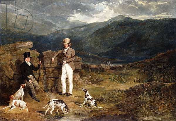 Two Gentlemen with Pointers on a Grouse Moor, 1824
