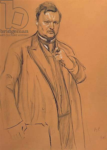 Portrait of the Composer Alekandr Konstantinovich Glazunov, 1906