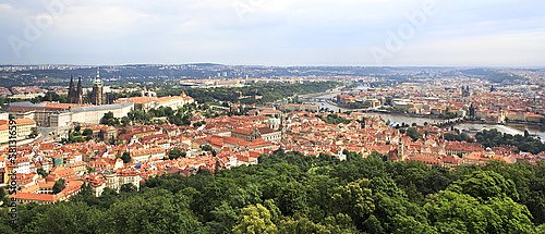 Чехия, Прага. Панорама с птичьего полета