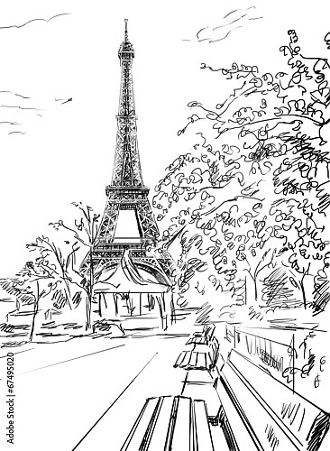 Париж в Ч/Б рисунках #48