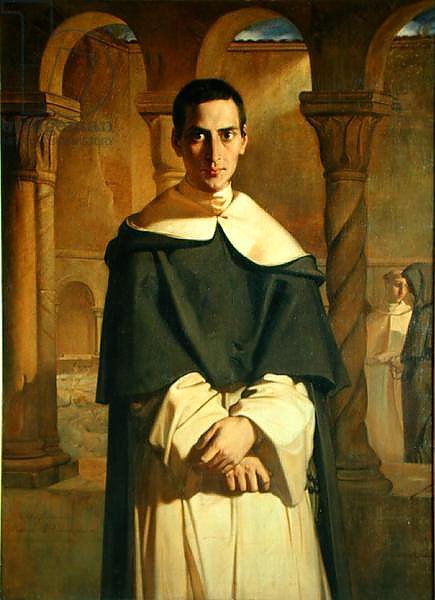 Portrait of Jean Baptiste Henri Lacordaire, French prelate and theologian, 1841