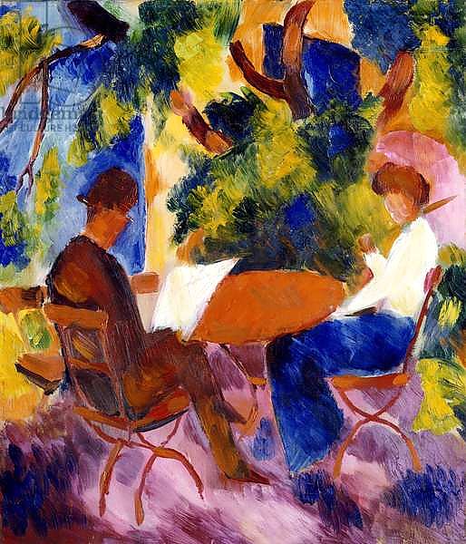 At the Garden Table, 1914