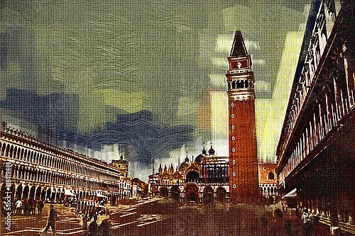 Венецианская площадь с башней