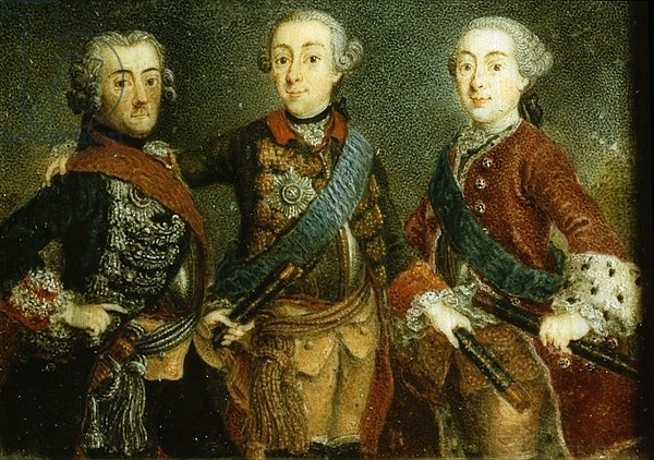 Paul, Frederick II and Gustav Adolph of Sweden
