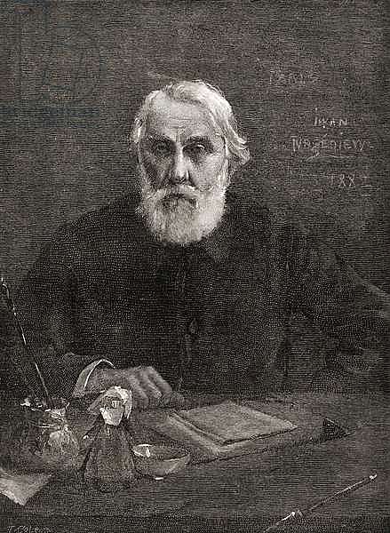 Ivan Sergeyevich Turgenev, from 'The Century Illustrated Monthly Magazine', published 1884