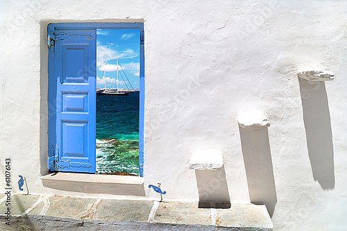 Греция. Санторини. Дверь