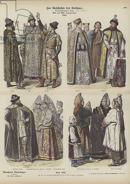 Russian costumes, 17th and 18th Century 1