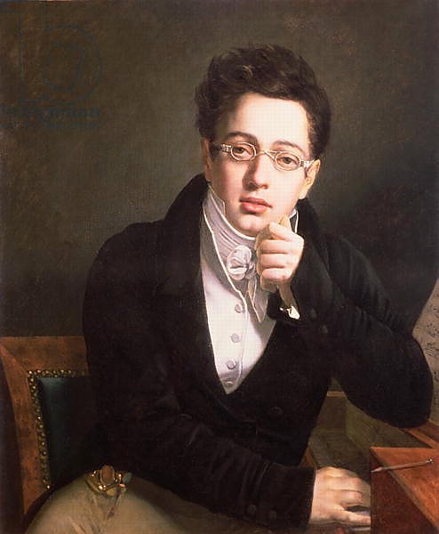 Portrait of Franz Schubert, Austrian composer, aged 17, c.1814