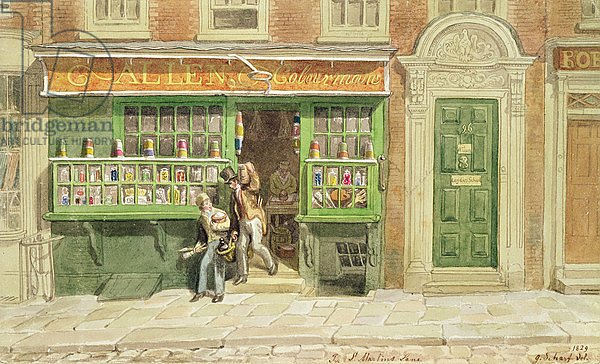 Colourman's Shop, St Martin's Lane, 1829