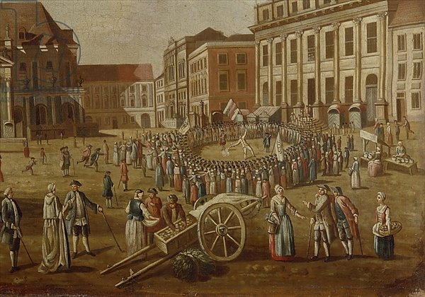 Street performers in the Alter Markt, 1771