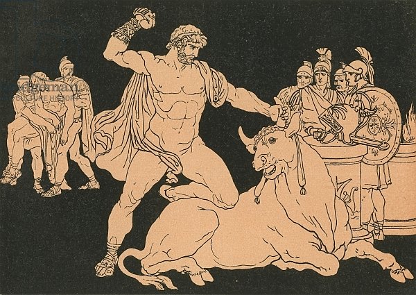 Entellus killing the Bull