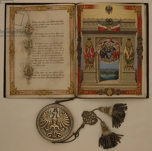 Prince's Diploma investing Otto von Bismarck, dated 21st March, 1871