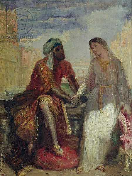 Othello and Desdemona in Venice, 1850
