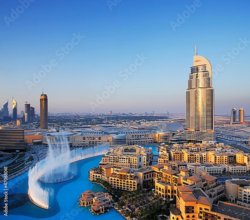 Дубаи, танцующие фонтаны