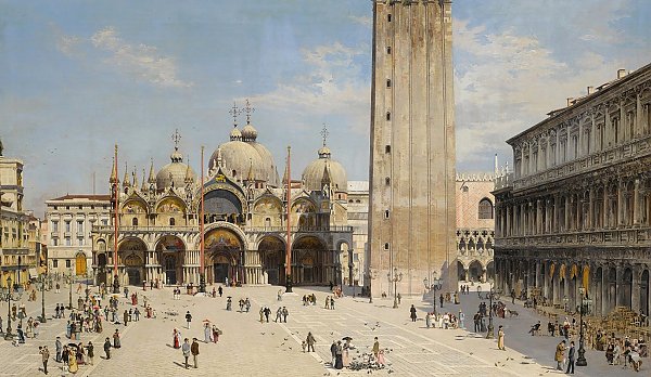 Venice; A View of the Piazza San Marco