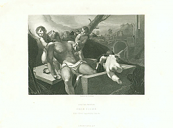 Постер Giorgione. Dead Christ Supported by Cherubs