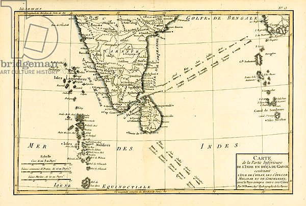 Southern India and Ceylon, 1780