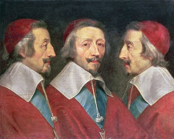 Triple Portrait of the Head of Richelieu, 1642