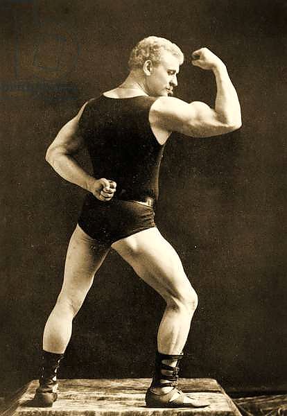 Eugen Sandow, in classical ancient Greco-Roman pose, c.1893 1