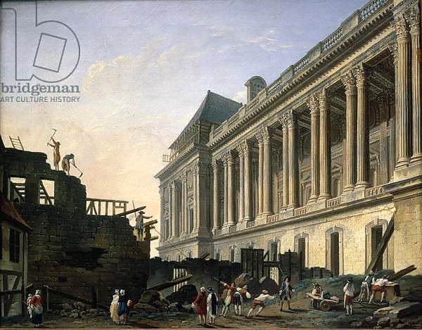 The Clearing of the Louvre colonnade, 1764