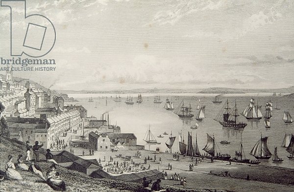 View of Cobh Harbour, looking towards Rostellan, County Cork, Ireland 1860s