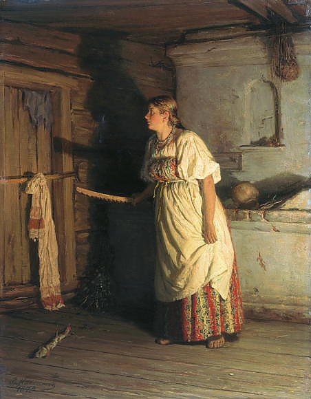 Постер Максимов Василий Кто там. 1879