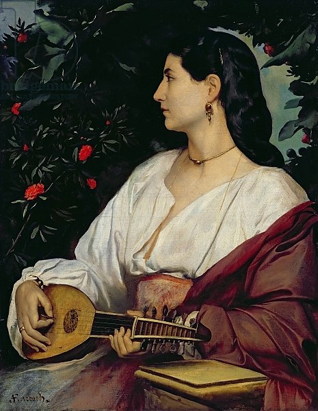 The Mandolin Player, 1865