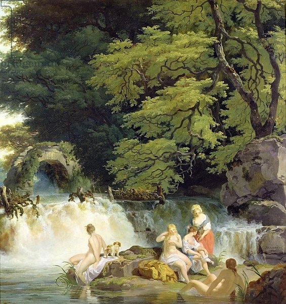 The Salmon Leap at Leixlip with Nymphs Bathing, 1783
