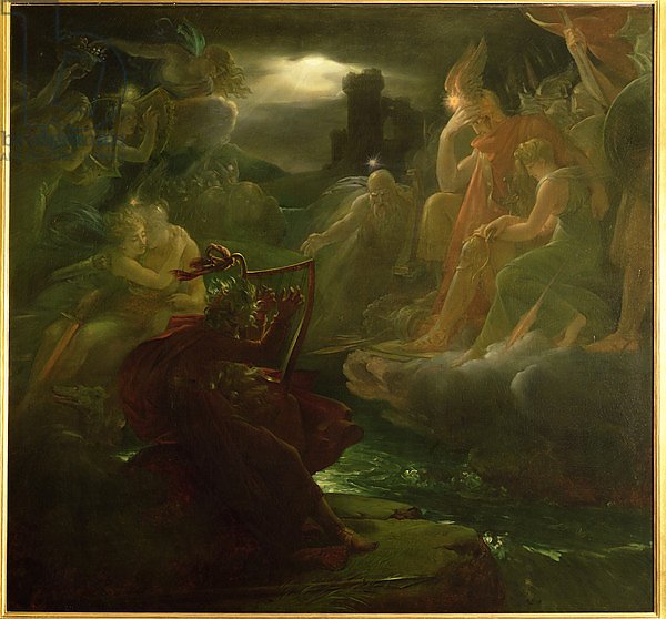 Ossian Conjuring up the Spirits on the Banks of the River Lora with the Sound of his Harp, 1801