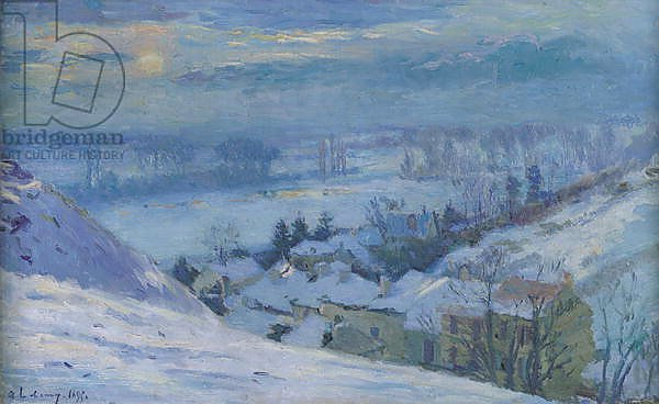 The Village of Herblay under snow, 1895