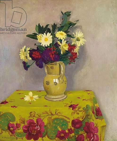 Yellow daisies and various flowers, 1911
