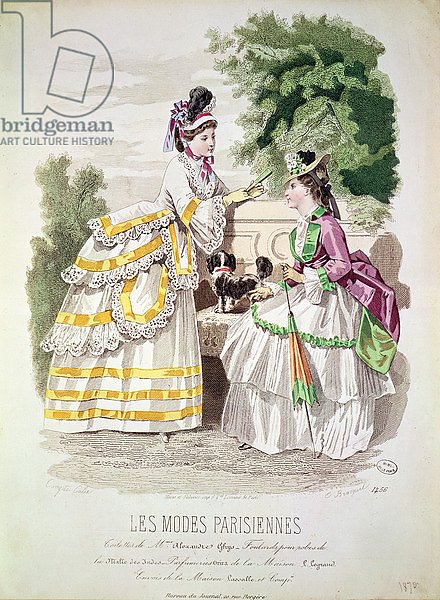 Female fashions, from 'Les Modes Parisiennes' 1870