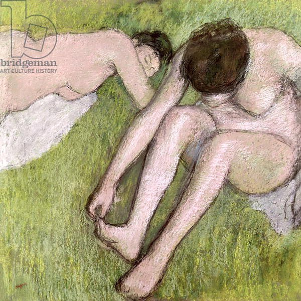Two Bathers on the Grass, c.1886-90
