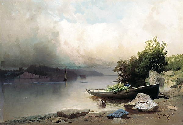 На реке. 1898