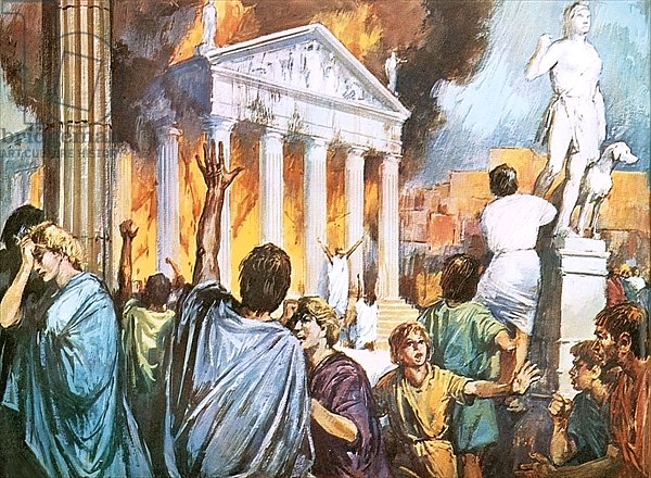 Destruction of the temple of Ephesus