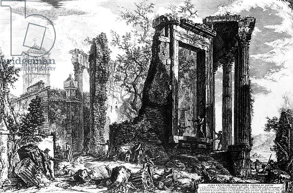 The Temple of Sibyl, Tivoli, from the 'Views of Rome' series, c.1760