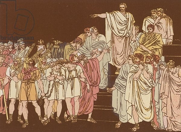 Brutus condemning his sons to death