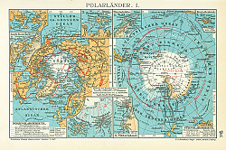 Постер Карта Северного Полюса 1