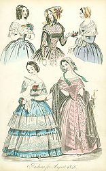 Постер Fashions for August 1846 №2