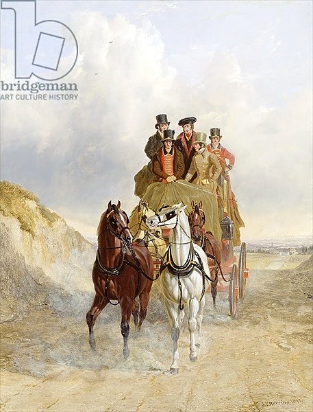 The Royal Mail Coach on the Road, 1841