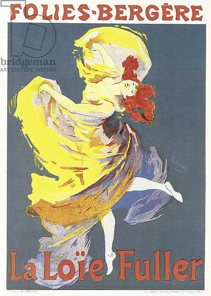 Poster advertising a dance performance by Loie Fuller at the Folies-Bergere