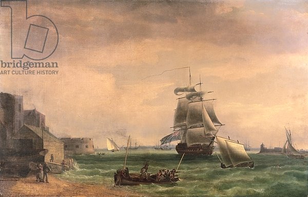 Men-O'-War and Small Craft at Portsmouth Harbour, late 18th or early 19th century